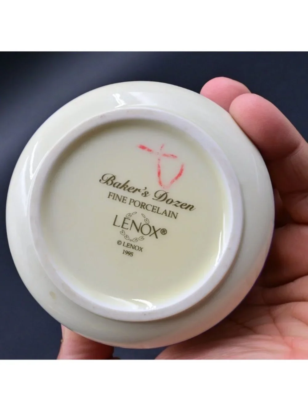Lenox Bakers Dozen Candy Bits Canister Jar Vintage 1995 Fine Porcelain Decor